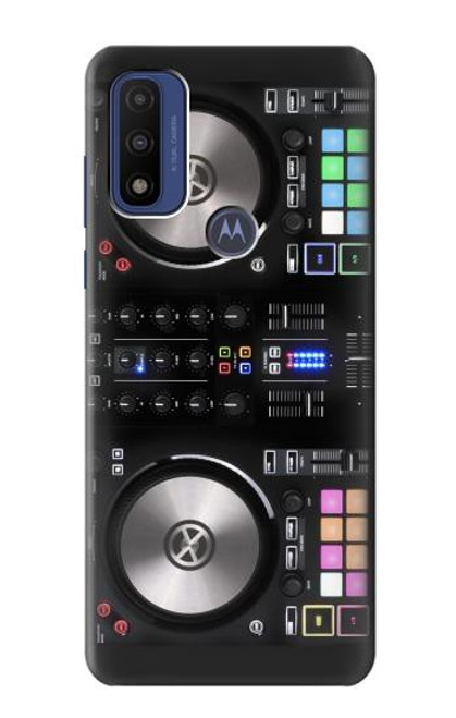 W3931 Peinture graphique pour table de mixage DJ Etui Coque Housse et Flip Housse Cuir pour Motorola G Pure