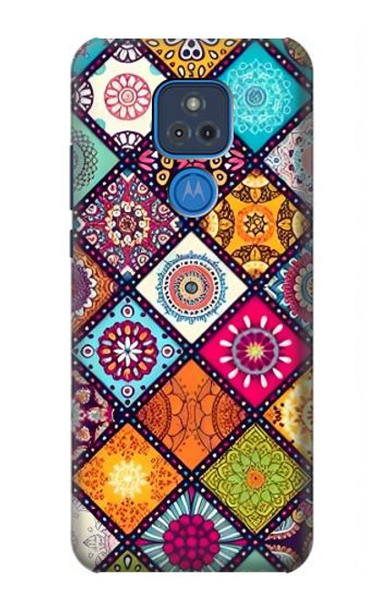 W3943 Motif Maldalas Etui Coque Housse et Flip Housse Cuir pour Motorola Moto G Play (2021)