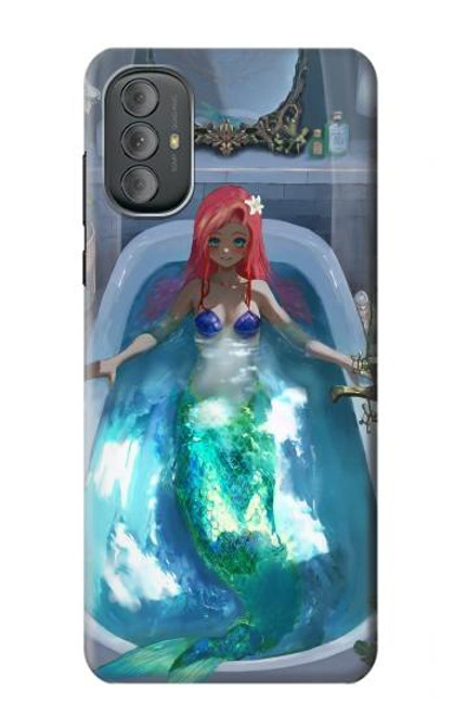 W3912 Jolie petite sirène Aqua Spa Etui Coque Housse et Flip Housse Cuir pour Motorola Moto G Power 2022, G Play 2023