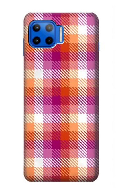 W3941 Plaid drapeau de la fierté lesbienne LGBT Etui Coque Housse et Flip Housse Cuir pour Motorola Moto G 5G Plus