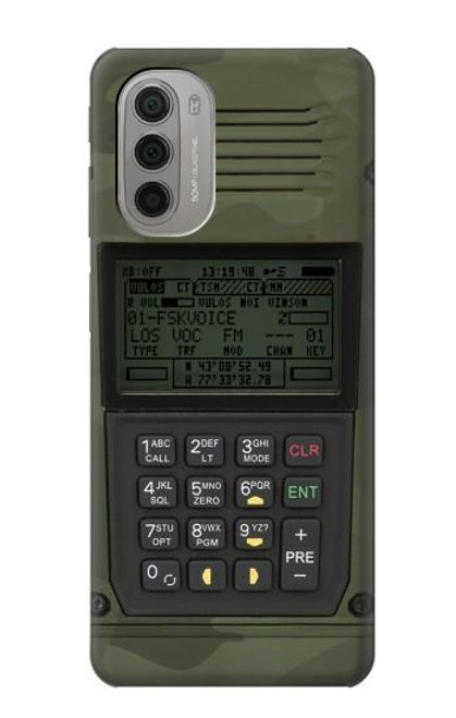 W3959 Impression graphique de la radio militaire Etui Coque Housse et Flip Housse Cuir pour Motorola Moto G51 5G