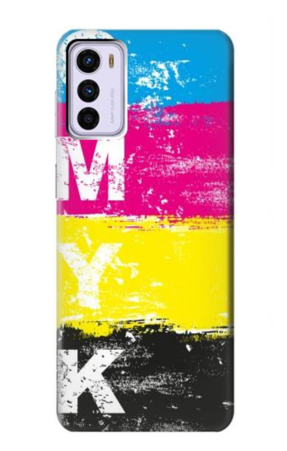 W3930 Clé jaune cyan magenta Etui Coque Housse et Flip Housse Cuir pour Motorola Moto G42