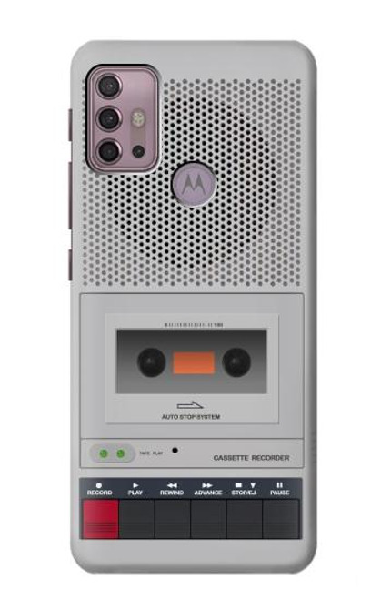 W3953 Graphique de lecteur de cassettes vintage Etui Coque Housse et Flip Housse Cuir pour Motorola Moto G30, G20, G10