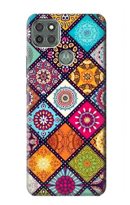 W3943 Motif Maldalas Etui Coque Housse et Flip Housse Cuir pour Motorola Moto G9 Power