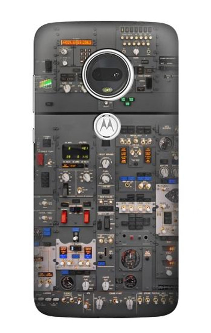 W3944 Cockpit de panneau supérieur Etui Coque Housse et Flip Housse Cuir pour Motorola Moto G7, Moto G7 Plus