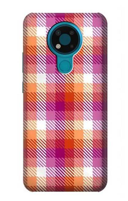 W3941 Plaid drapeau de la fierté lesbienne LGBT Etui Coque Housse et Flip Housse Cuir pour Nokia 3.4