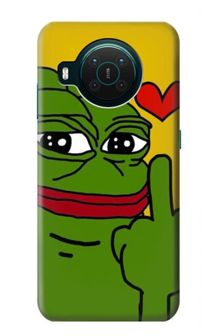 W3945 Pepe Love doigt du milieu Etui Coque Housse et Flip Housse Cuir pour Nokia X10