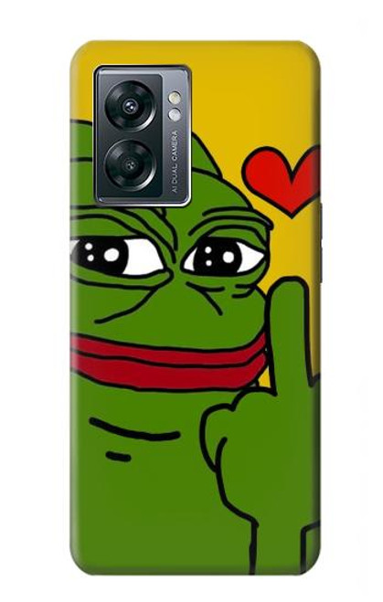 W3945 Pepe Love doigt du milieu Etui Coque Housse et Flip Housse Cuir pour OnePlus Nord N300