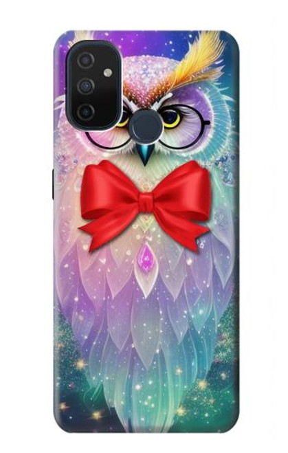 W3934 Hibou nerd fantastique Etui Coque Housse et Flip Housse Cuir pour OnePlus Nord N100