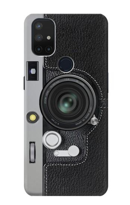 W3922 Impression graphique de l'obturateur de l'objectif de l'appareil photo Etui Coque Housse et Flip Housse Cuir pour OnePlus Nord N10 5G