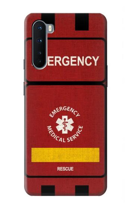 W3957 Service médical d'urgence Etui Coque Housse et Flip Housse Cuir pour OnePlus Nord