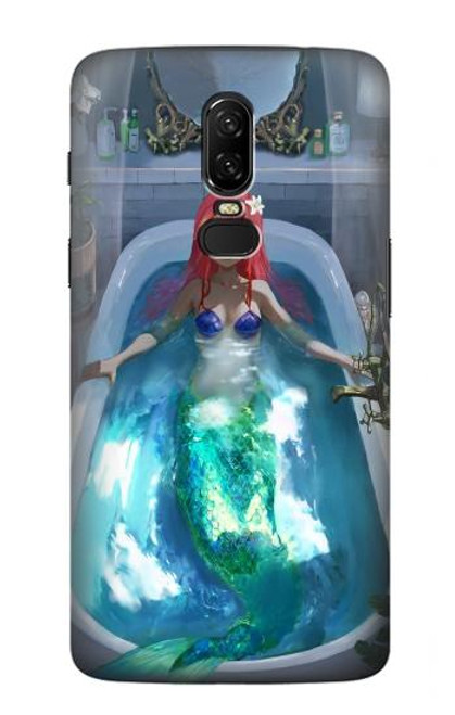 W3912 Jolie petite sirène Aqua Spa Etui Coque Housse et Flip Housse Cuir pour OnePlus 6