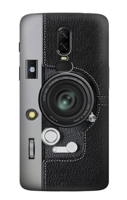 W3922 Impression graphique de l'obturateur de l'objectif de l'appareil photo Etui Coque Housse et Flip Housse Cuir pour OnePlus 6