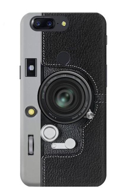 W3922 Impression graphique de l'obturateur de l'objectif de l'appareil photo Etui Coque Housse et Flip Housse Cuir pour OnePlus 5T