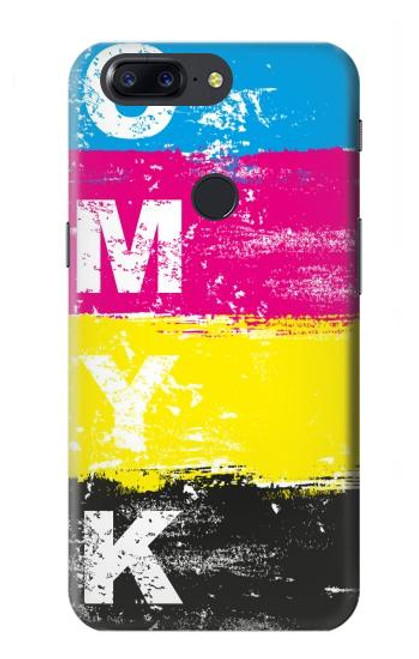 W3930 Clé jaune cyan magenta Etui Coque Housse et Flip Housse Cuir pour OnePlus 5T