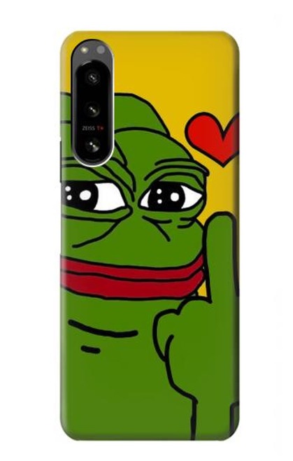 W3945 Pepe Love doigt du milieu Etui Coque Housse et Flip Housse Cuir pour Sony Xperia 5 IV