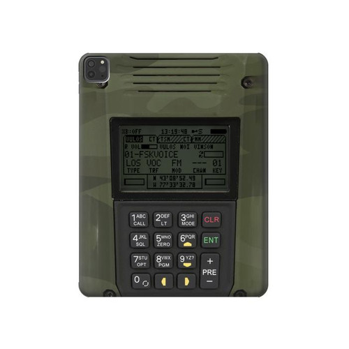 W3959 Impression graphique de la radio militaire Tablet Etui Coque Housse pour iPad Pro 11 (2021,2020,2018, 3rd, 2nd, 1st)