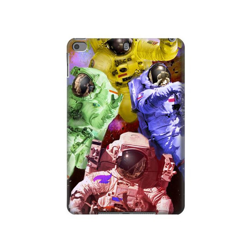 W3914 Galaxie colorée de costume d'astronaute de nébuleuse Tablet Etui Coque Housse pour iPad mini 4, iPad mini 5, iPad mini 5 (2019)