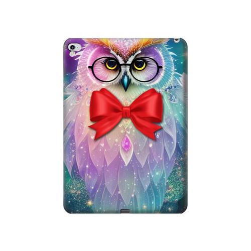 W3934 Hibou nerd fantastique Tablet Etui Coque Housse pour iPad Pro 12.9 (2015,2017)