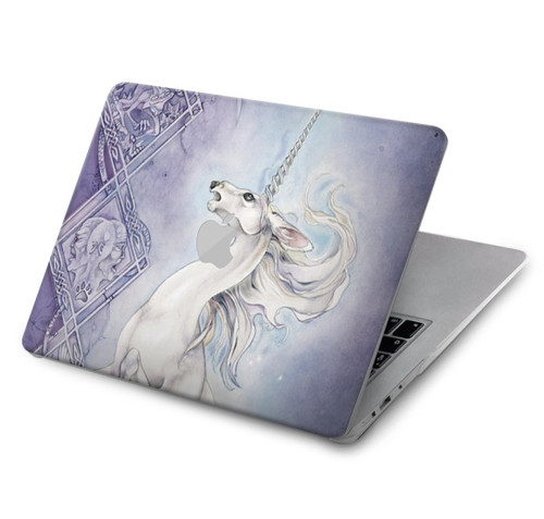 W1134 Cheval Blanc Licorne Etui Coque Housse pour MacBook Air 15″ (2023,2024) - A2941, A3114