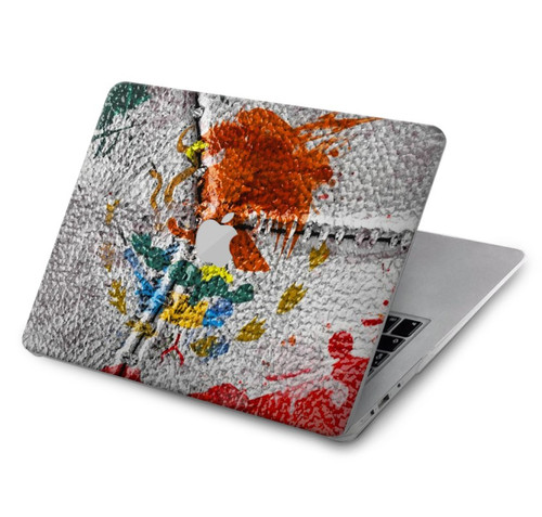 W3314 Mexique Drapeau Vinatage Football Graphique Etui Coque Housse pour MacBook Air 15″ (2023,2024) - A2941, A3114