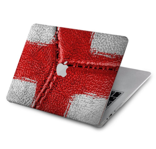 W3316 Angleterre Drapeau graphique Football Millésime Etui Coque Housse pour MacBook Air 15″ (2023,2024) - A2941, A3114