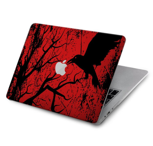 W3325 Corbeau Noir Sang Arbre Etui Coque Housse pour MacBook Air 15″ (2023,2024) - A2941, A3114