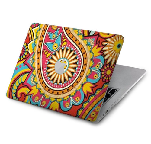 W3402 Floral Paisley Seamless Etui Coque Housse pour MacBook Air 15″ (2023,2024) - A2941, A3114