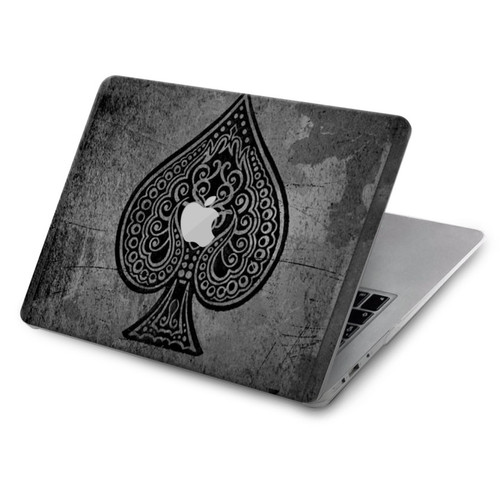 W3446 Noir Ace Spade Etui Coque Housse pour MacBook Air 15″ (2023,2024) - A2941, A3114