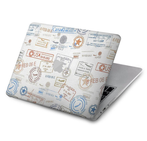 W3903 Timbres de voyage Etui Coque Housse pour MacBook Air 15″ (2023,2024) - A2941, A3114