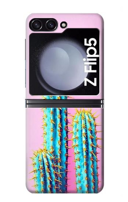 W3673 Cactus Etui Coque Housse et Flip Housse pour Samsung Galaxy Z Flip 5