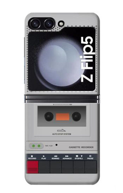 W3953 Graphique de lecteur de cassettes vintage Etui Coque Housse et Flip Housse pour Samsung Galaxy Z Flip 5