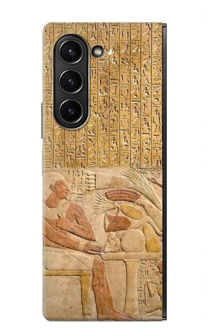 W3398 Egypte Stela Montouhotep Etui Coque Housse et Flip Housse pour Samsung Galaxy Z Fold 5