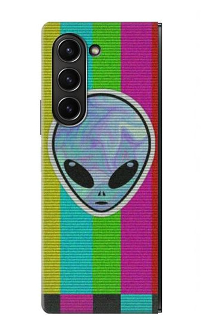 W3437 Extraterrestre Aucun signal Etui Coque Housse et Flip Housse pour Samsung Galaxy Z Fold 5