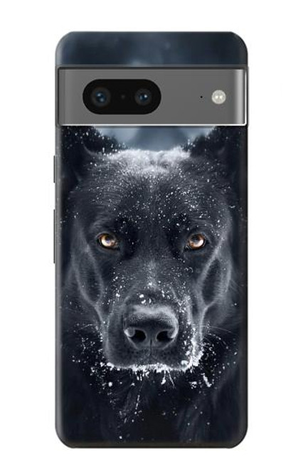 W3168 Berger Allemand Chien Noir Etui Coque Housse et Flip Housse Cuir pour Google Pixel 7a