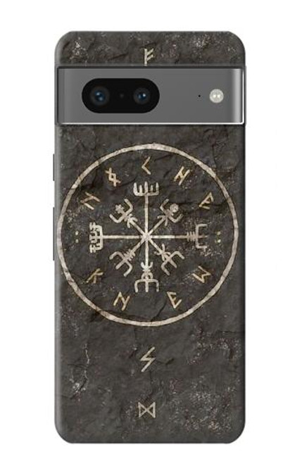 W3413 Ancient Norse Viking Symbole Etui Coque Housse et Flip Housse Cuir pour Google Pixel 7a