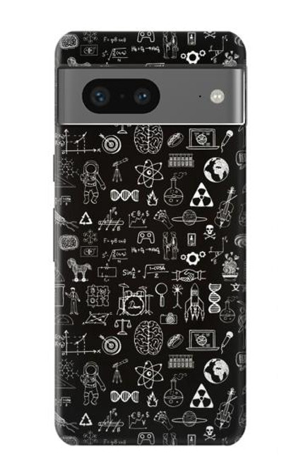 W3426 Noirboard sciences Etui Coque Housse et Flip Housse Cuir pour Google Pixel 7a