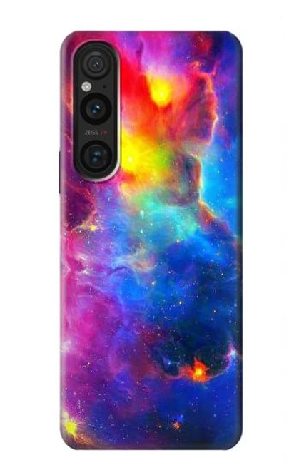 W3371 Ciel de nébuleuse Etui Coque Housse et Flip Housse Cuir pour Sony Xperia 1 V