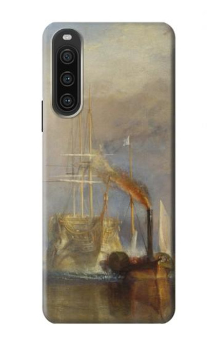 W3338 J. M. W. Turner Le Téméraire Etui Coque Housse et Flip Housse Cuir pour Sony Xperia 10 V