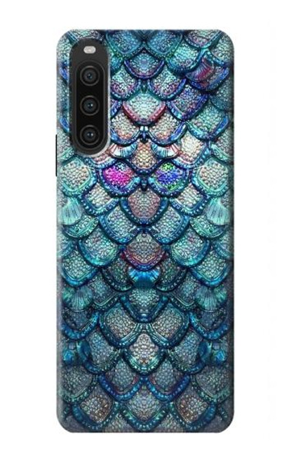 W3809 Écaille de poisson sirène Etui Coque Housse et Flip Housse Cuir pour Sony Xperia 10 V