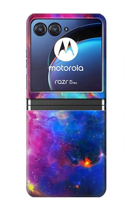 W3371 Ciel de nébuleuse Etui Coque Housse et Flip Housse pour Motorola Razr 40 Ultra