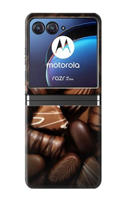 W3840 Amateurs de chocolat au lait au chocolat noir Etui Coque Housse et Flip Housse pour Motorola Razr 40 Ultra