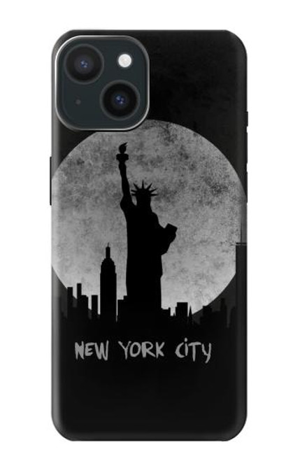 W3097 La ville de New York Etui Coque Housse et Flip Housse Cuir pour iPhone 15