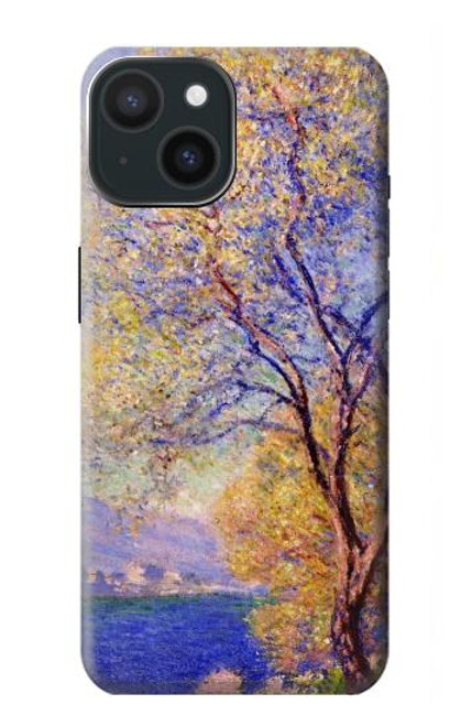 W3339 Claude Monet Antibes vue des jardins Salis Etui Coque Housse et Flip Housse Cuir pour iPhone 15