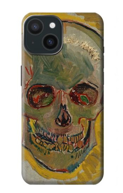 W3359 Vincent Van Gogh Crâne Etui Coque Housse et Flip Housse Cuir pour iPhone 15