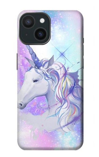 W3375 Licorne Etui Coque Housse et Flip Housse Cuir pour iPhone 15