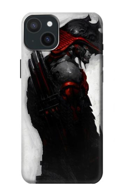 W2111 sombre Samurai Etui Coque Housse et Flip Housse Cuir pour iPhone 15 Plus