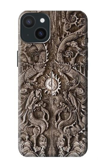 W3395 dragon Porte Etui Coque Housse et Flip Housse Cuir pour iPhone 15 Plus