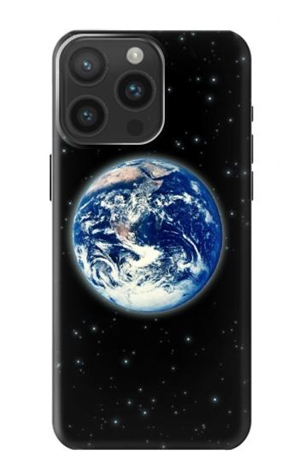 W2266 La planète Terre de l'Étoile nébuleuse espace Etui Coque Housse et Flip Housse Cuir pour iPhone 15 Pro Max