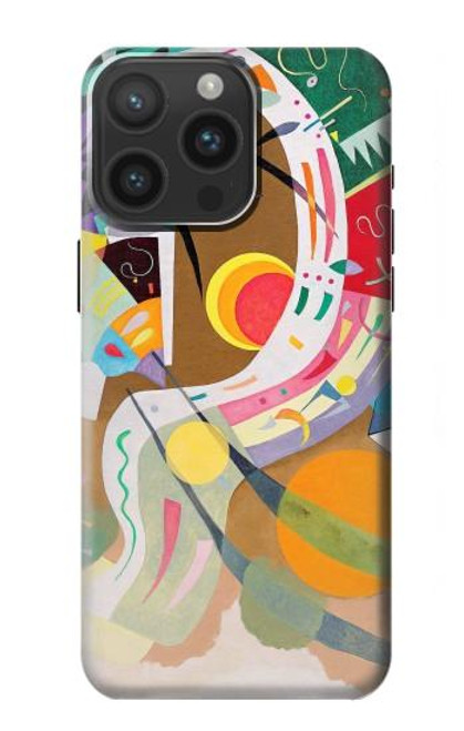 W3346 Vasily Kandinsky Guggenheim Etui Coque Housse et Flip Housse Cuir pour iPhone 15 Pro Max